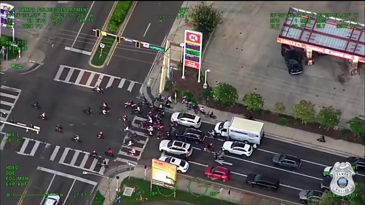 Arrests made after pack of ‘reckless’ bike riders bombard Tampa streets