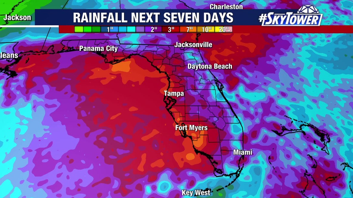 How much rain will the Tampa Bay area get this weekend? Here's a look