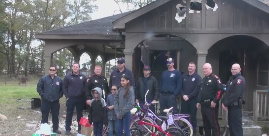 Houston-area firefighters save Christmas after family's house caught fire