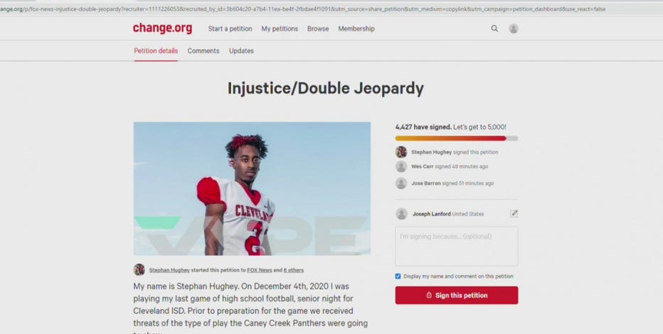 Cleveland H.S. football senior says he was wrongfully arrested after final game