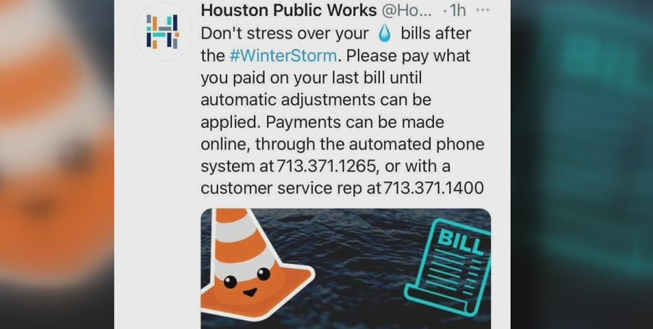 Houston mayor urging residents to not "freak out" if you receive high water bill following winter storm
