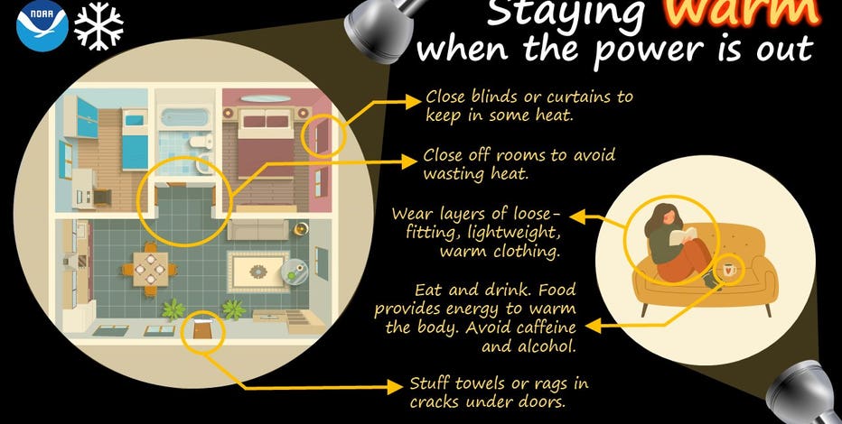 How to stay warm and safe during a winter storm power outage
