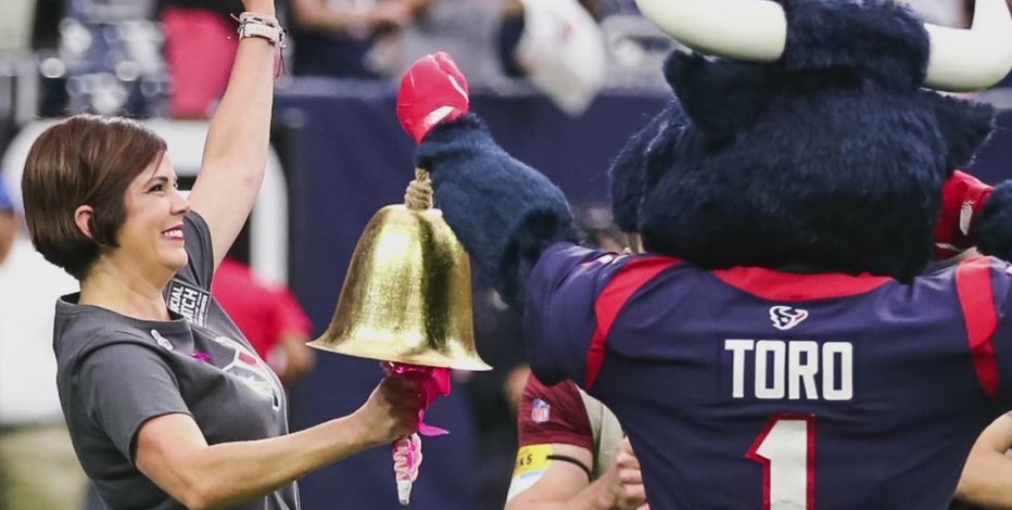 Local woman rings the end of cancer bell at a Houston Texans game