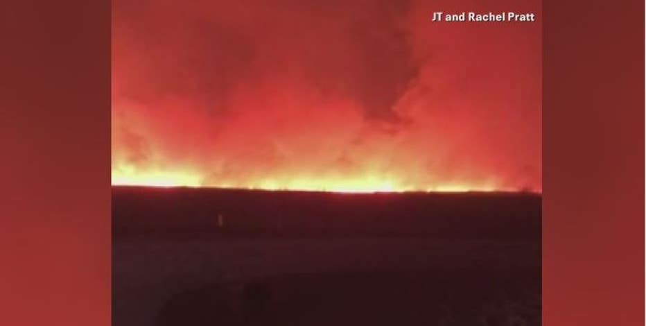 Houston-area firefighters continue battling massive wildfires across Texas