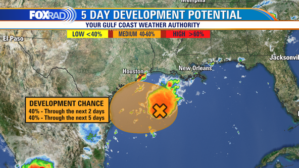 Invest 95-L & rainfall in Texas: What you need to know