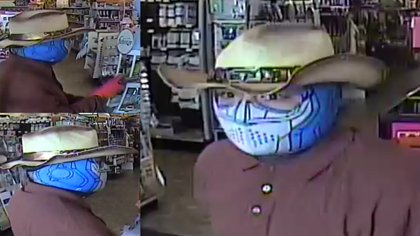 Houston police searching for cowboy bandit