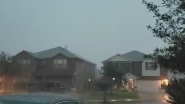 Video: Lightning bolt causes massive house fire in Katy