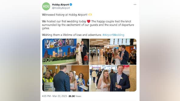 Houston Hobby Airport hosts first ever wedding