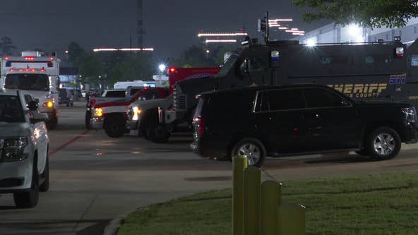 Large law enforcement presence in north Houston