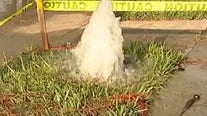 Houston residents wait almost week for city to fix ruptured water line in neighborhood