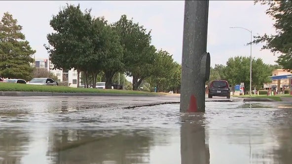 Massive water main leak in Houston neighborhood for 2 months; residents question why the city hasn't fixed it