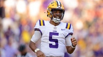 LSU's Jayden Daniels becomes only player in FBS history to pass for 350, run 200 yards in a game