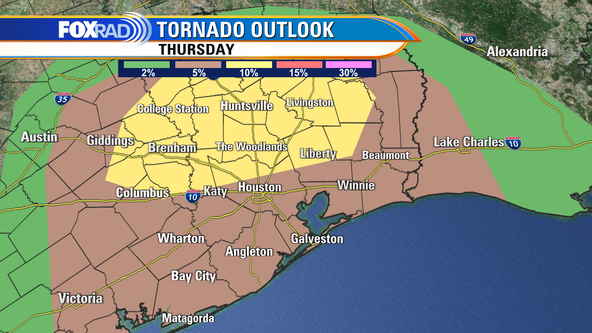 Houston weather: Strong, severe storms possible on Thursday
