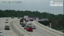 Harris County police chase ends in crash on Hardy Toll Road, lanes shutdown