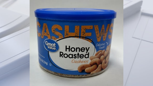 Cashews sold at Walmart recalled over undeclared allergens