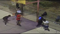 Video: Police searching for shooter who opened fire, shot man on Kensington basketball court