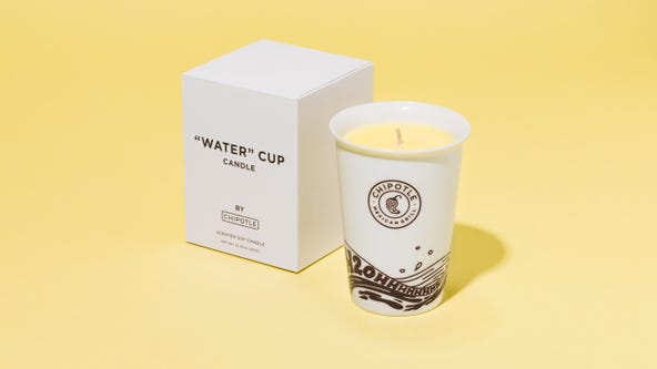 Chipotle releases lemonade-scented candle in a nod to customers who steal the drink