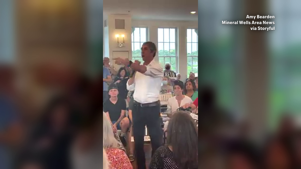 Beto O'Rourke curses at heckler who laughed while he discussed Uvalde shooting during campaign stop