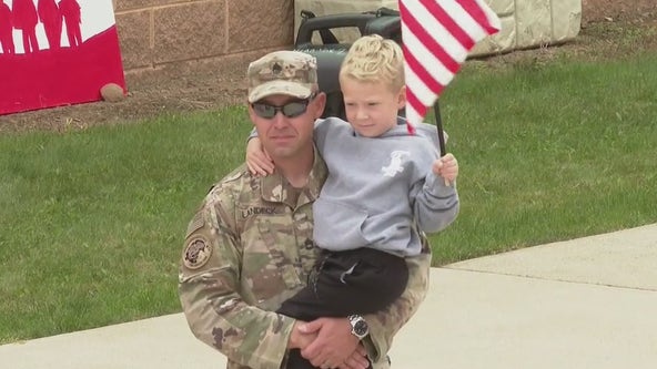 Berks County military dad reunites with son after 11 months in a surprise moment at school pep rally
