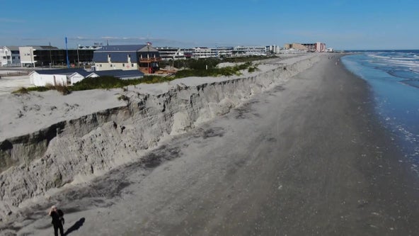 Wildwood officials inspect massive destruction of beach after days of rain, wind