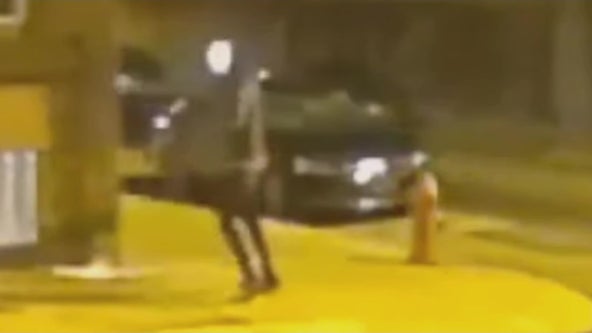 Watch: Gunman opens fire on fleeing car in Fairmount street shooting