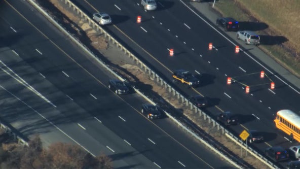 Officials: School bus struck by gunfire, I-95 closed after police pursuit near Newark, Delaware