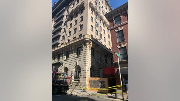 Woman in critical condition after concrete slab falls from Center City building, hits her in head, police say