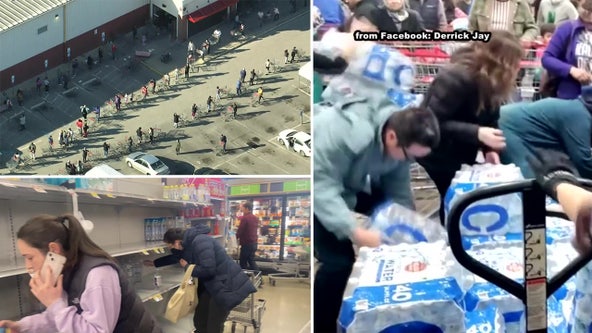 Philadelphia residents panic-buy bottled water despite reassurance from city leaders about tap water