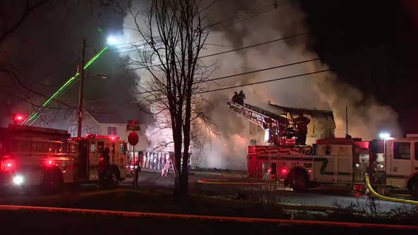 Firefighters battling 3-alarm blaze in homes near site of Pottstown explosion: authorities