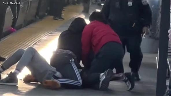 Video: SEPTA passengers restrain armed suspect after shooting at West Philadelphia station