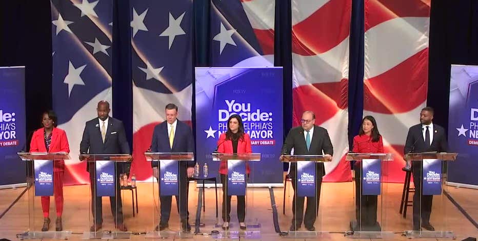 Philadelphia's Next Mayor: Candidates vied for spot as race frontrunner in televised debate