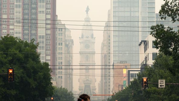 Smoky haze blanketing Philadelphia, northeast could last for days as wildfires rage, winds won't budge