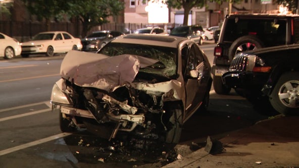 Young woman rushed to hospital after 3 cars collide in Port Richmond, police say