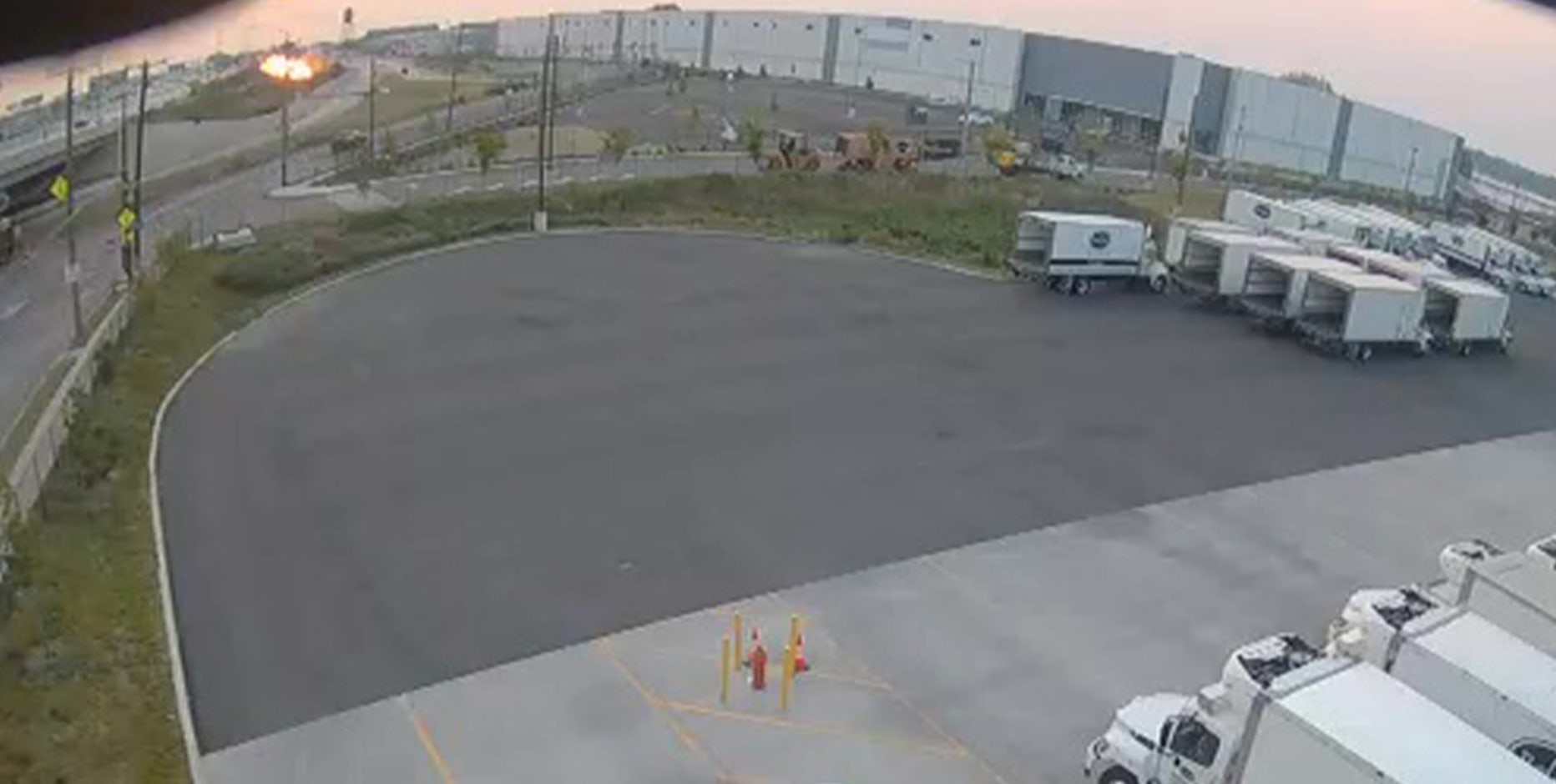 I-95 collapse: Surveillance video captures tanker crash, fire in Northeast Philadelphia