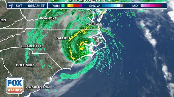 Tropical Storm Ophelia blasts mid-Atlantic coast after North Carolina landfall as power outages climb