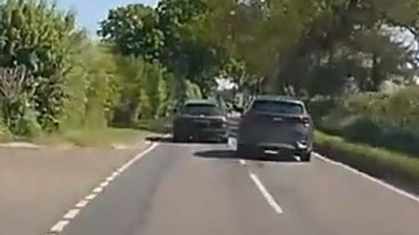Watch: Dashcam footage reveals 'road rage' clash between UK drivers