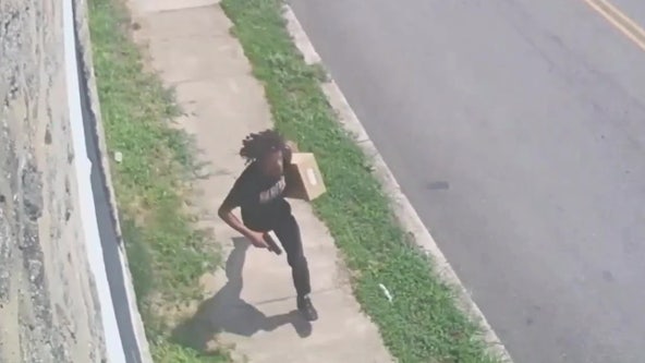 Video: Suspect flees with gun, box in hand after fatal shooting in East Germantown