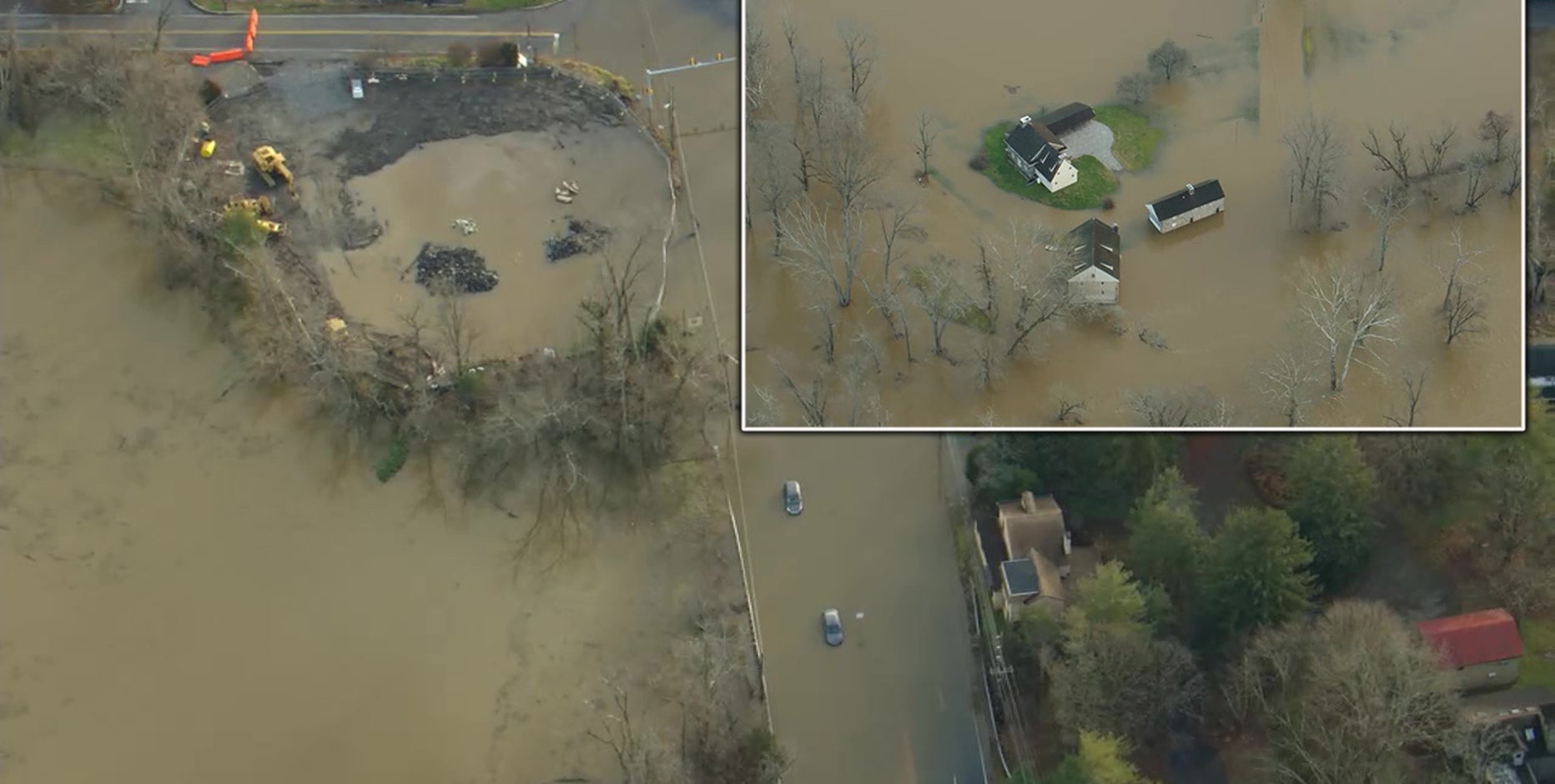 Pennsylvania flooding: Brandywine Creek overflows in wake of drenching coastal storm