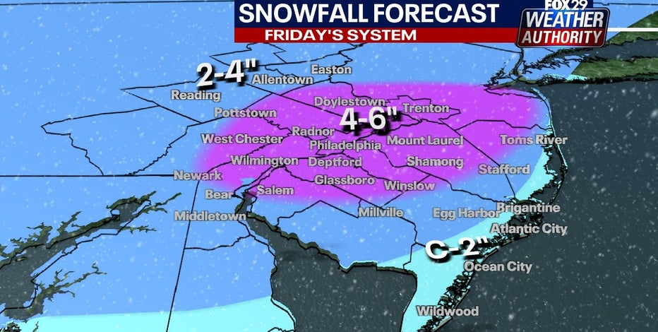 Philadelphia snow forecast: How much snow fell?