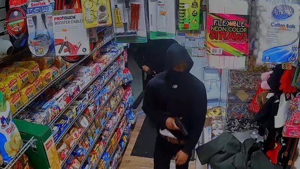 Suspects hold customers and employees at gunpoint during double robbery, police say