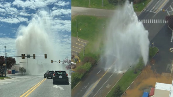Geyser erupts in Plymouth Meeting after tractor trailer hits fire hydrant: officials