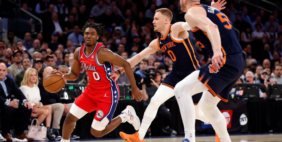 DiVincenzo caps desperate rally with 3-pointer, Knicks beat Sixers 104-101 to take 2-0 lead