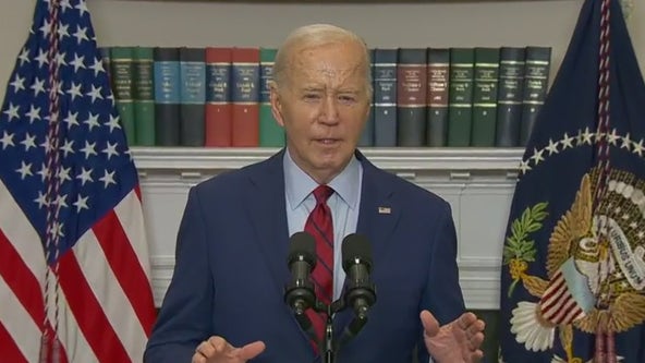University protests must remain peaceful, Biden says