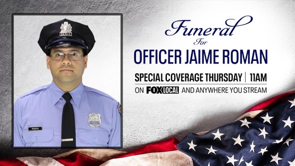 Jaime Roman: Funeral held for Philadelphia officer who died after being shot in June