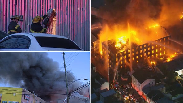 Philadelphia fire: Massive blaze tears through multi-story building in Frankford