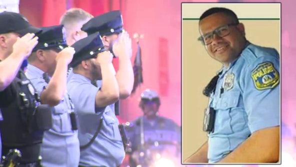 Jaime Roman: Funeral held for Philadelphia officer who died after being shot in June