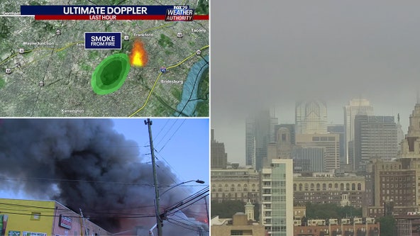 Philadelphia fire: Smoke from Frankford building fire covers part of Philadelphia skyline