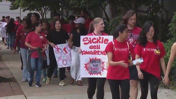 Hundreds turn out for sickle cell awareness march