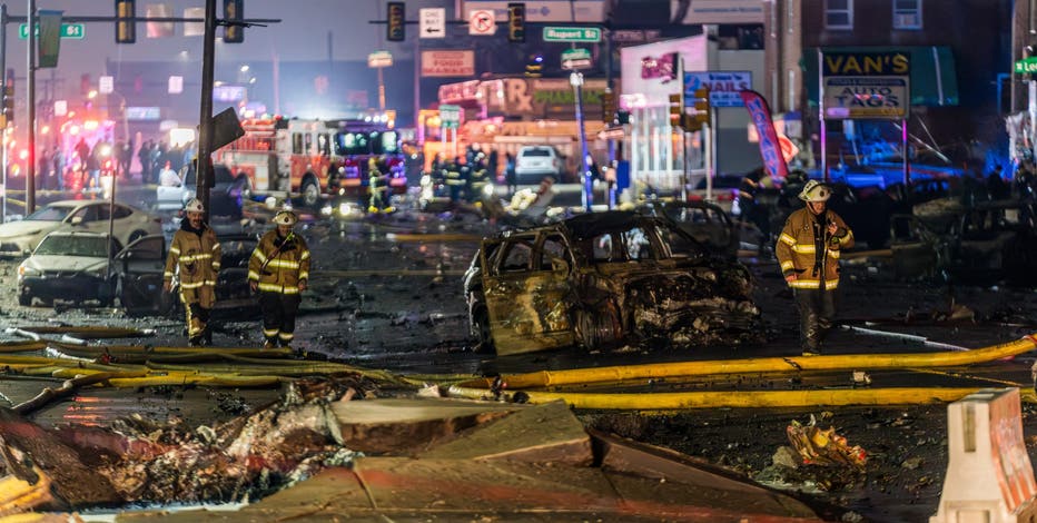 Philadelphia plane crash: 6 on child patient's flight; fireball engulfs homes