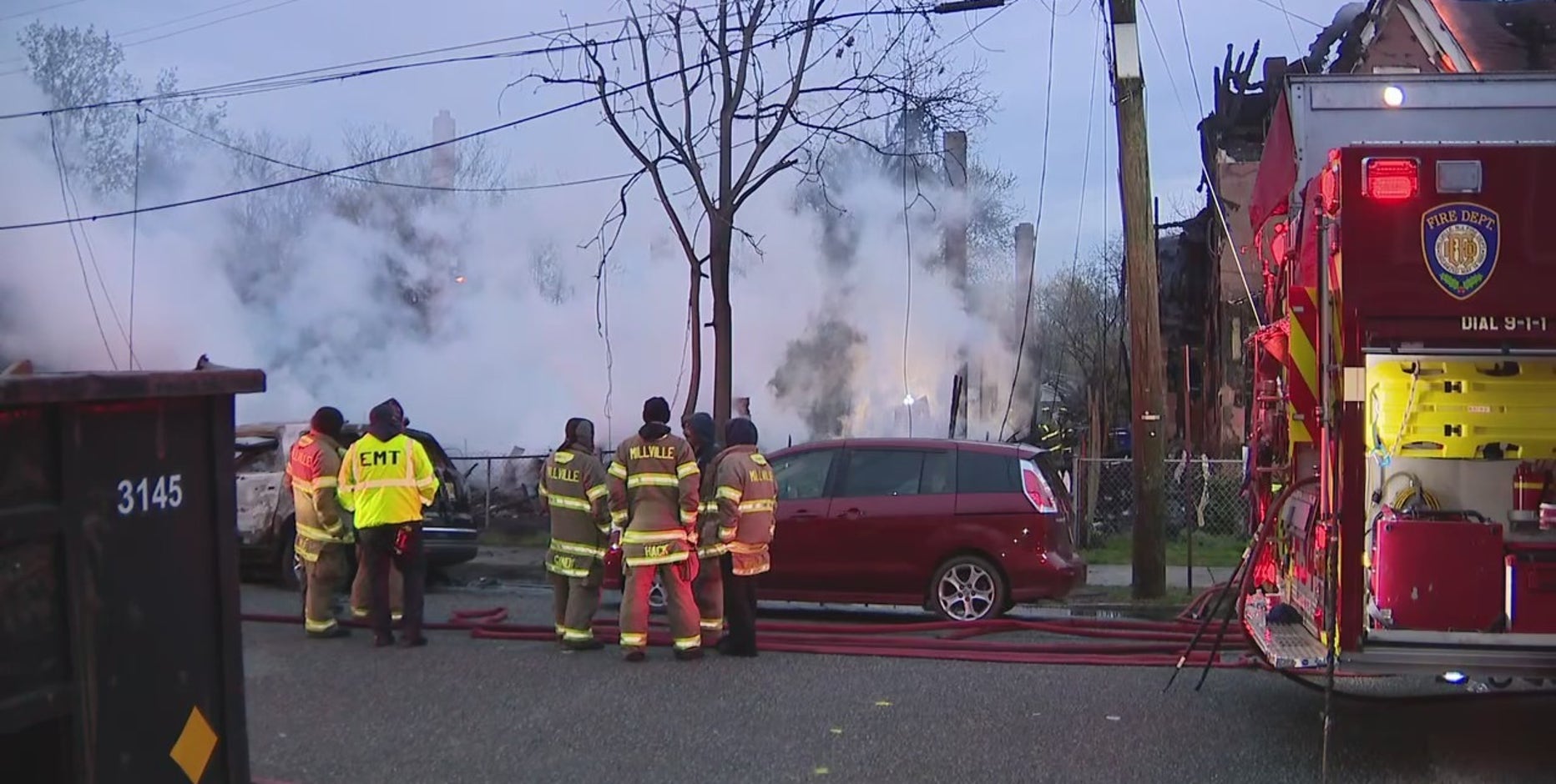 Millville fire: Over 20 displaced after massive fire destroys 4 homes